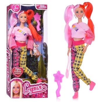 Кукла София 29 см, (руки и ноги сгиб, акс,)в коробке