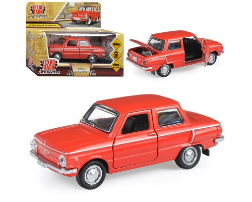 Машина металл ЗАЗ-968А "Запорожец" 12 см, красный, инерц., в коробке