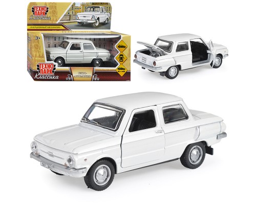 Машина металл ЗАЗ-968А "Запорожец" 12 см, белый, инерц., в коробке