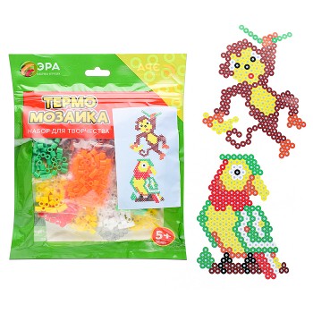 Игра "Термомозаика" т.21 исп. 7 "Обезьянка и попугай"