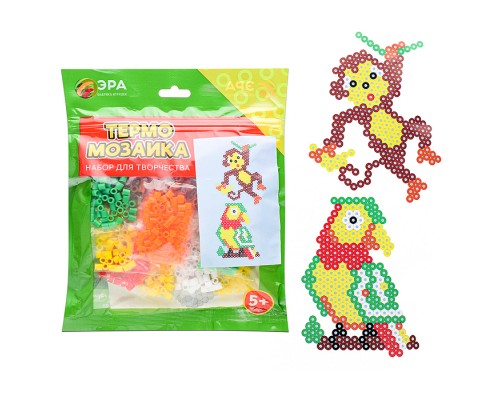 Игра "Термомозаика" т.21 исп. 7 "Обезьянка и попугай"