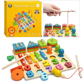 Игра развивающая 4 в 1 "Обучайся"