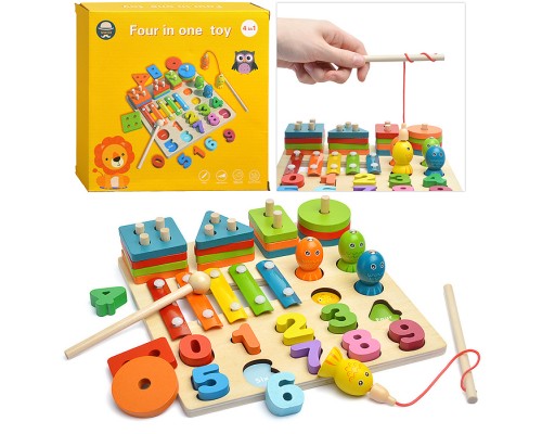 Игра развивающая 4 в 1 "Обучайся"