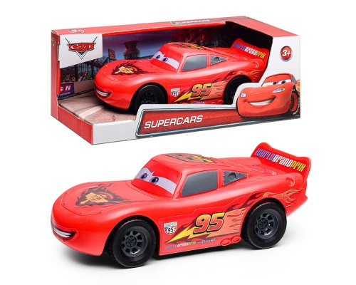 Машина пластик "Тачки" звук. 17 см, красный