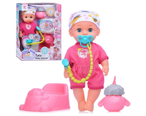 Пупс с аксессуарами "Сьюзи" со звуком, пьёт, писает, в коробке