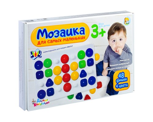 Мозаика "Для самых маленьких" d40/4 цв/48 эл