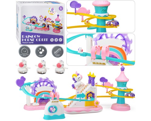 Игровой набор-трек "Единорог на горке" в коробке