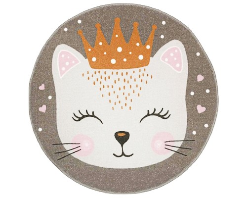 Ковер "Принцесса" дет. 1х1 круглый, TPR (прорезиненный)
