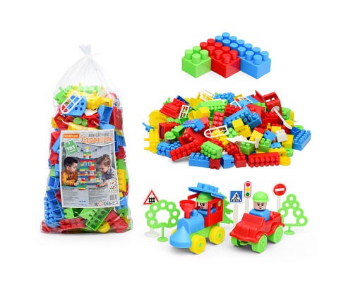 Конструктор "Строитель" (181 элем. в пакете)