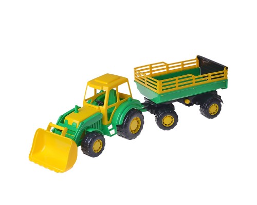 Алтай, трактор с прицепом №2 и ковшом