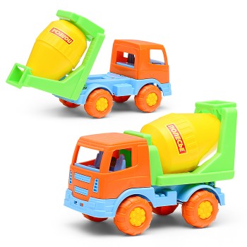 Тёма, автомобиль-бетоновоз (оранжевый)