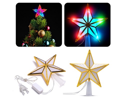 Звезда светящаяся, цветная