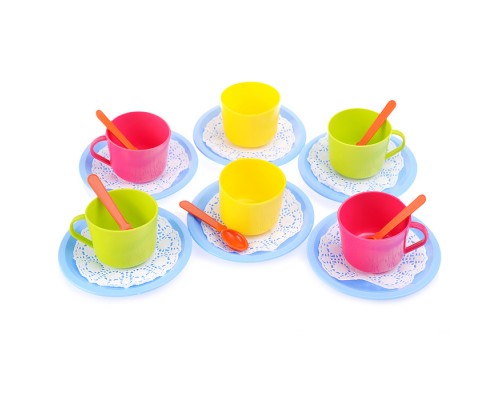 Набор посуды чайный "Сладкоежка" (в сетке, 18 дет.)