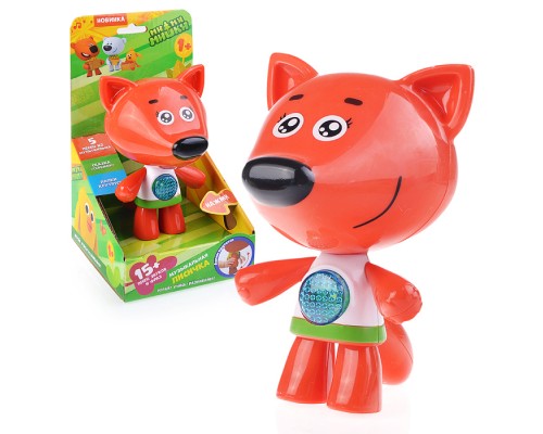 Музыкальная Лисичка "Ми-Ми-Мишки" (5 песен из м/ф, сказка "теремок",лапки-трещотки, свет)