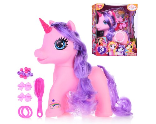 Пони 25 см., озвуч (50 фраз и песен, с акс,) в коробке