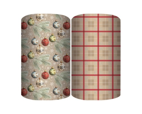 Упаковочная бумага НГ "Классика" крафт в ассортименте, рулон в термоусадочной пленке, 70х100см.