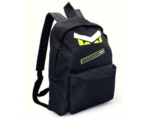 Рюкзак мягкий "Глаза" 1 отделение, на молнии с двумя бегунками, большой карман на молнии снаружи, мягкие наплечники, с подкладкой, материал полиэстер, размер 39х30х14см