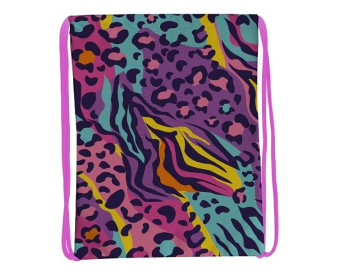 Мешок для обуви "Animal" 1 отделение, 350х430мм, полиэстер, 210 ден, петля для подвеса, карман с молнией на оборотной стороне