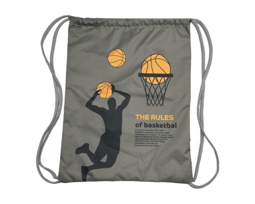 Мешок для обуви "Баскетбол" 1 отделение, 370х470мм, петля для подвеса, полиэстер, 210 ден