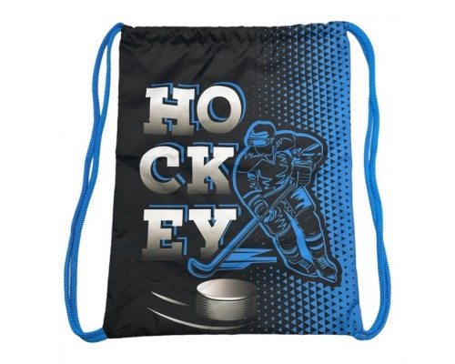 Мешок для обуви "Хоккей" 1 отделение, 370х470мм, петля для подвеса, полиэстер, 210 ден