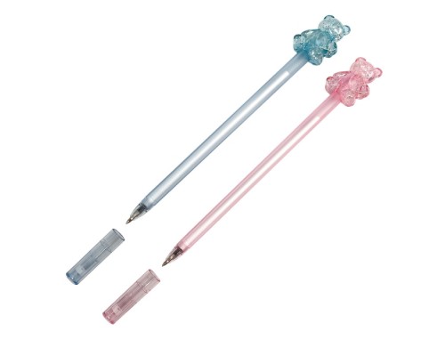 Ручка шариковая "Коллекция мишка", 0,7 мм, синий, стеклянная серия