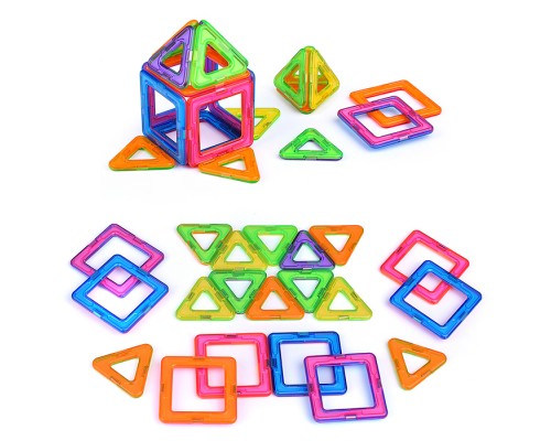 Конструктор магнитный, большой, (20 дет.) в пакете