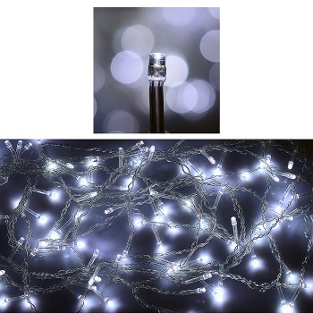 Электрогирлянда светодиодная 3 м, 96 ламп, холодный в пакете