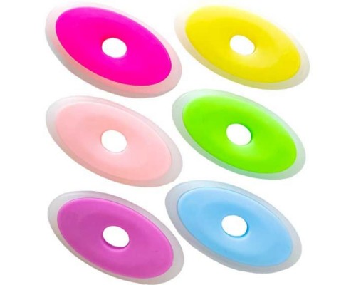 Ластик "School" для гелевых стираемых чернил, овальный, 50x25 мм, с пластиковым держателем, в индивидуальной упаковке со штрих кодом, в пластиковой банке