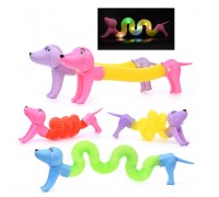 Игрушка-антистресс "Такса" свет (32 см.) в пакете