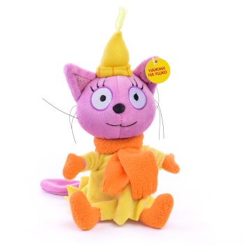 Лапочка в зимней одежд "Три кота" 13см, муз. чип, в пакете