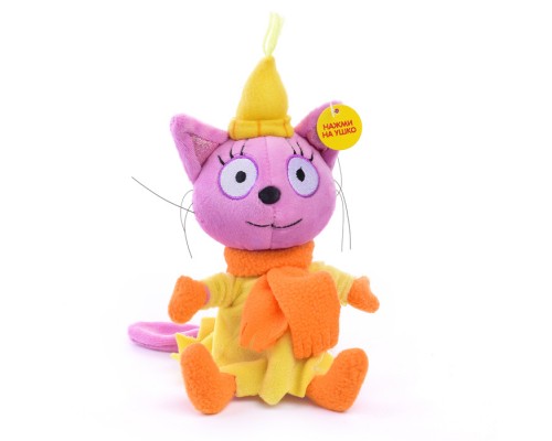 Лапочка в зимней одежд "Три кота" 13см, муз. чип, в пакете