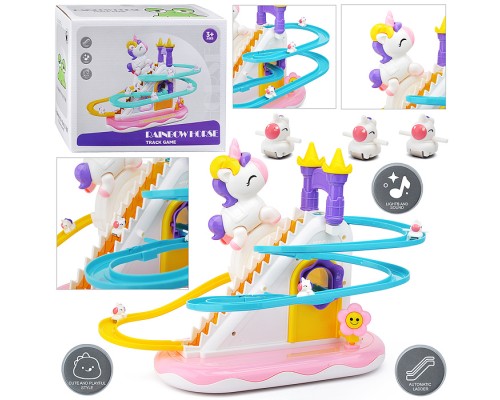 Игровой набор-трек "Единорог, горка" в коробке