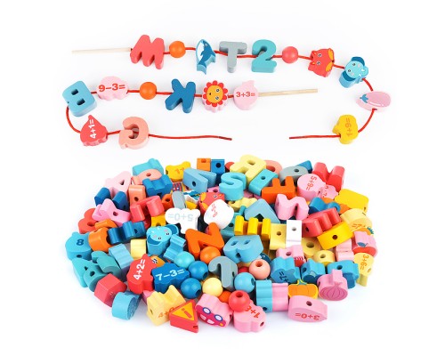 Шнуровка "Животные" Mix, 122 предмета в пакете