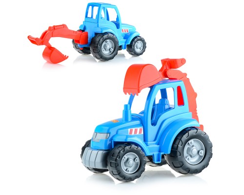 Трактор "Чемпион" (синий) с лопатой (в сеточке)