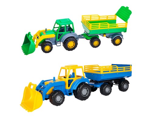 Мастер трактор с прицепом №2 и ковшом