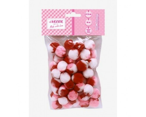 Набор помпонов для творчества "DIY" 25 мм, 50 шт,