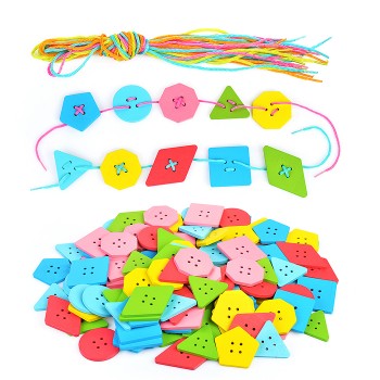 Шнуровка "Яркое настроение" 120 деталей, в пакете