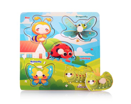 Пазл-вкладыш "Насекомые"