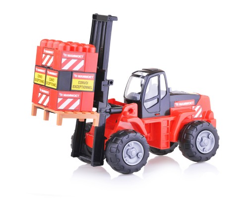 MAMMOET, автокар + конструктор (15 элементов) (в сеточке)