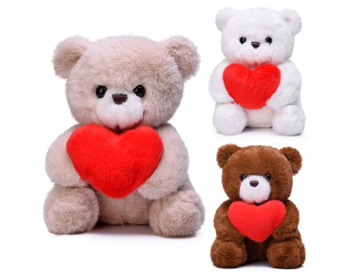 Мягкая игрушка "Медведь" с сердечком, 20 см.