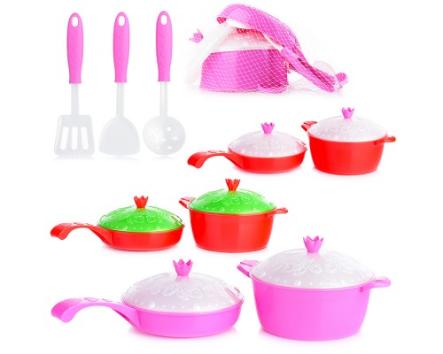 Набор посуды Кухонный сервис "Волшебная Хозяюшка" (7 предметов) в сетке