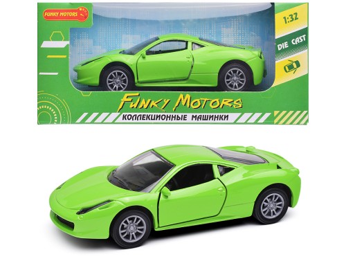 Зеленая инерционная машинка Универсал die-cast,1:32, открывающиеся двери