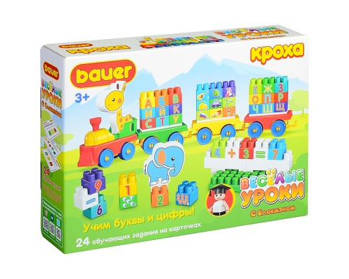 Конструктор 894 Весёлые уроки "Учим цифры и буквы"