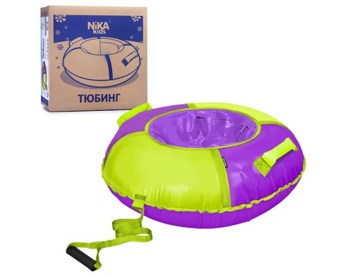 Игрушка. Тюбинг "Классик" 70см (фиолетовый-лимонный)