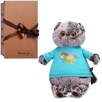 Кот Басик в лонгсливе с лошадкой