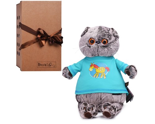 Кот Басик в лонгсливе с лошадкой