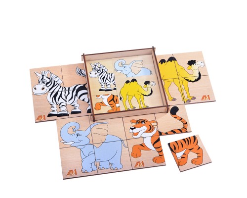 Сложи картинку Мини "Дикие животные"
