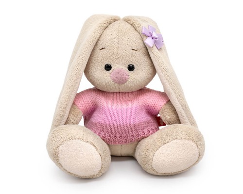 Зайка Ми в нежно-розовом свитере (малыш)