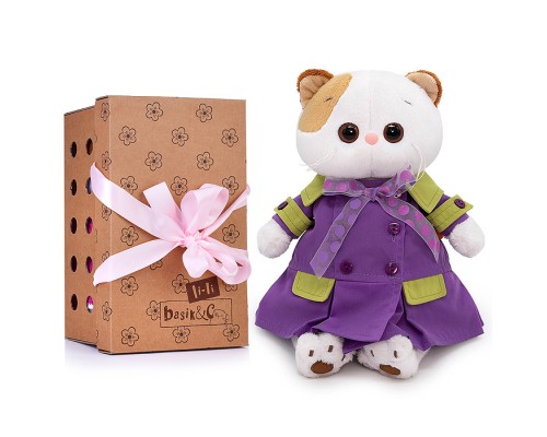 Кошка Ли-Ли в фиолетовом плаще