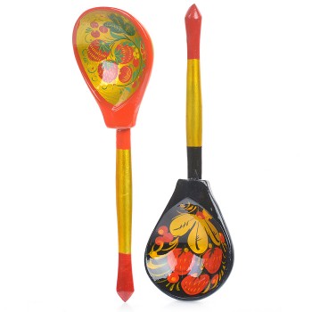 Ложка расписная "Ягоды" (цена за 1 шт.)